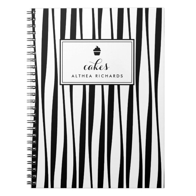Carnet de recette de cuisson personnalisée Abstrai (Devant)