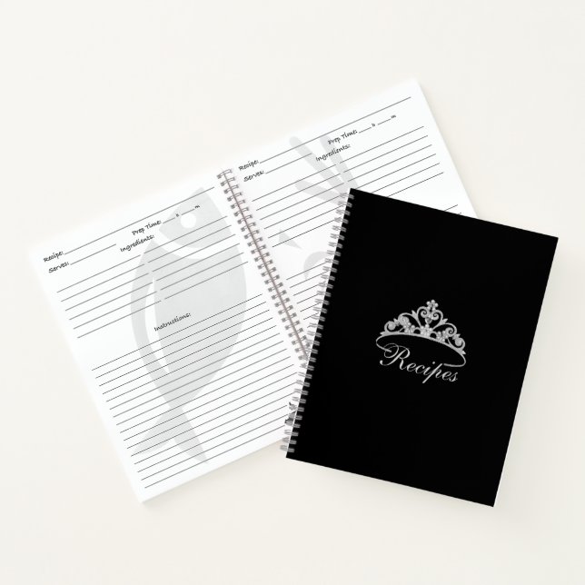 Carnet de Recette personnalisée Miss America Silve (Intérieur)