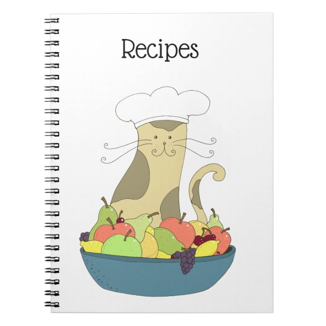 Carnet de recettes de chats chef (Devant)