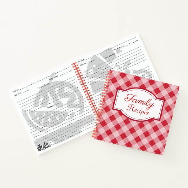 Carnet de recettes de la famille rétro (Intérieur)