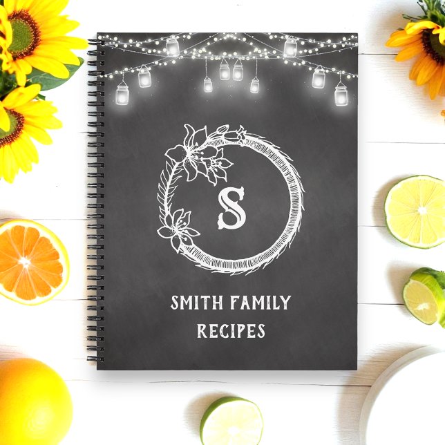 Carnet de recettes de Mariage noir rustique (Créateur téléchargé)