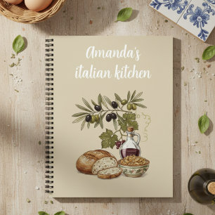 Carnet de recettes de pain rustique de cuisine ita