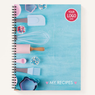 Carnet de recettes promotionnelles du logo de l'en
