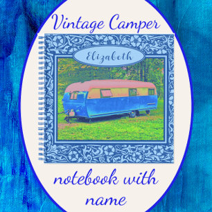 Carnet de remorque Vintage Floral Blue