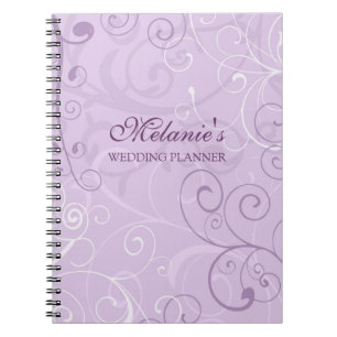 Carnet de remous de lavande de wedding planner