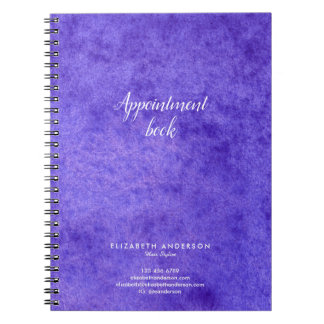 Carnet de rendez-vous du salon de coiffure aquarel