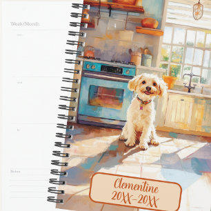 Carnet de rendez-vous non daté pour chien mélange 