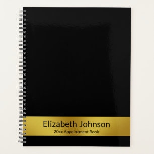 Carnet de rendez-vous pour l'or et le noir de comm