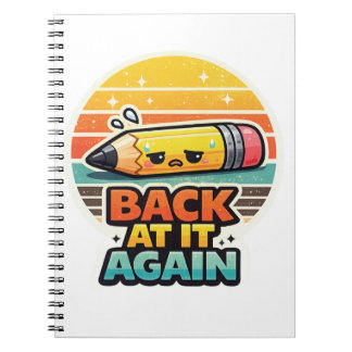 Carnet De Retour Encore Un Dessin Amusant De Crayon Pour