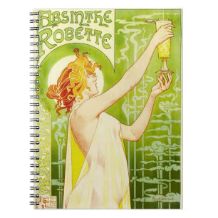 Carnet de Robette d'absinthe d'Alphonse Mucha
