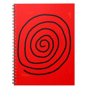 Carnet de roue à hypnotiseur rouge et noir