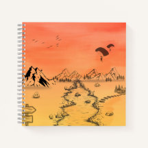Carnet de route dorée