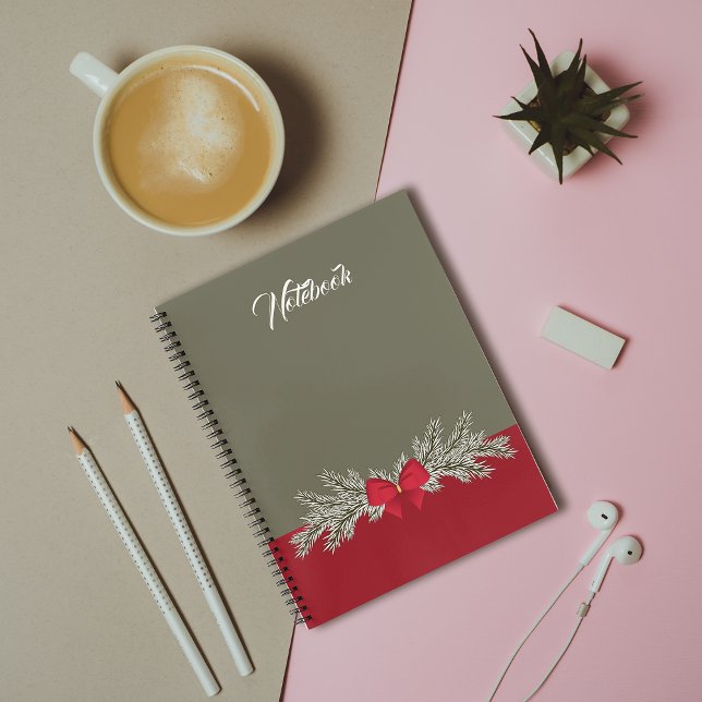 Carnet de ruban rouge Noël (Créateur téléchargé)