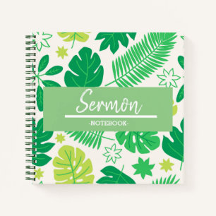 Carnet de sermon tropical moderne