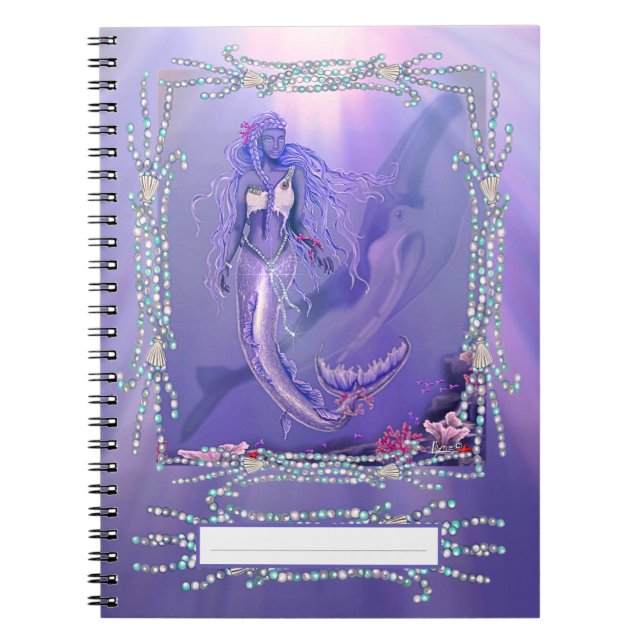 Carnet de sirène d'océan violet (Devant)
