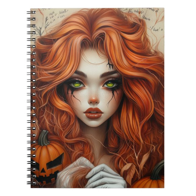 Carnet de sorcière d'Halloween (Devant)