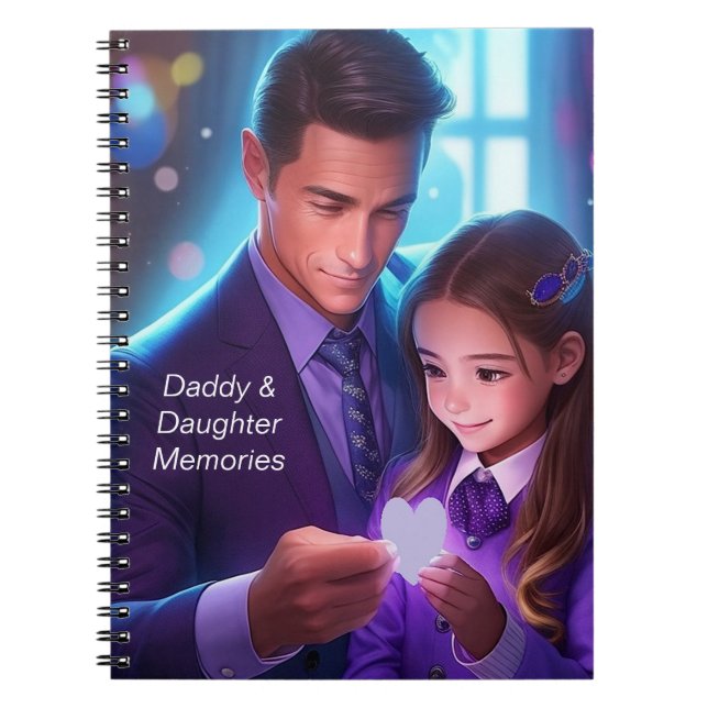 Carnet de souvenirs papa et fille (Devant)