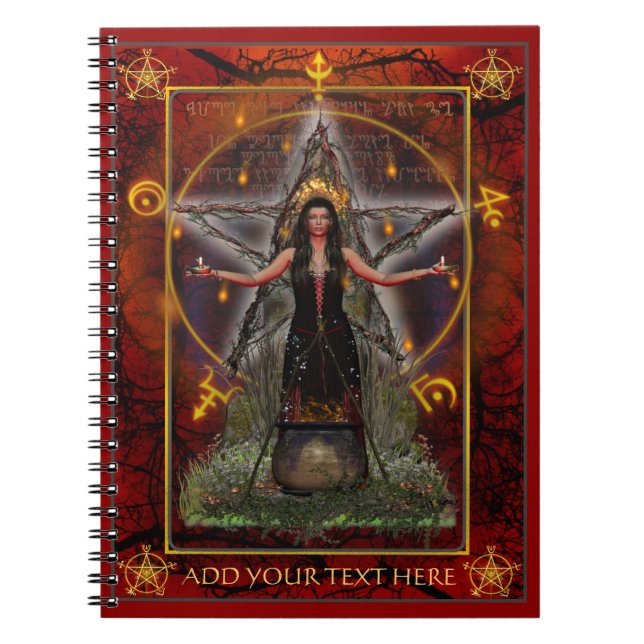 Carnet de Spellweaver (rouge fait sur commande) (Devant)