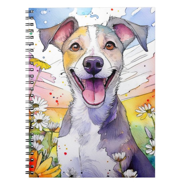 Carnet de spirale de chien gris (Devant)