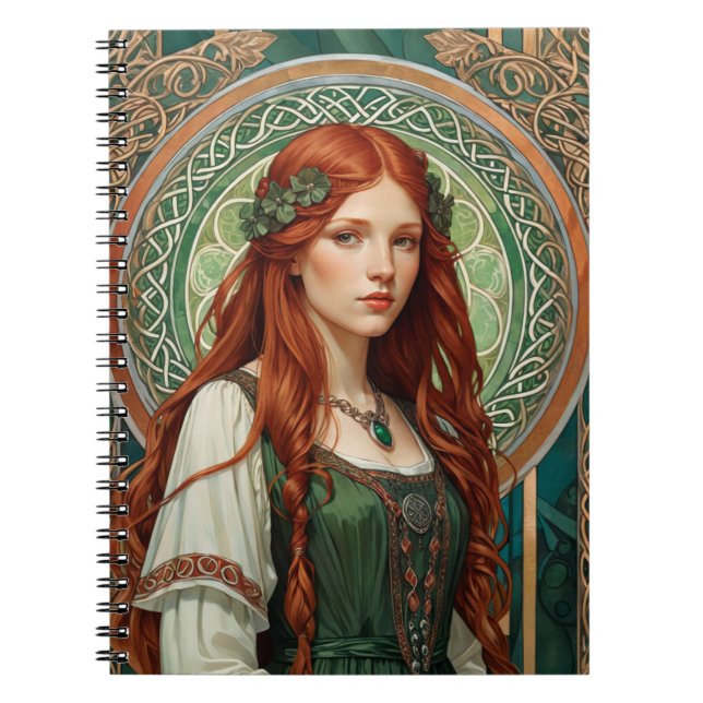 Carnet de spirale de fille celtique 6 (Devant)