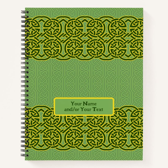 Carnet de spirale de nouage Celtique personnalisé (Devant)