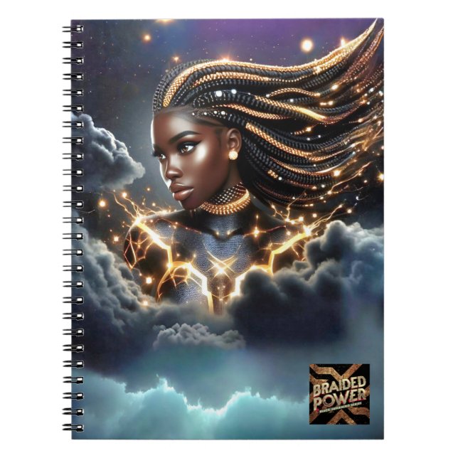 Carnet de spirale électrique tressé (Devant)