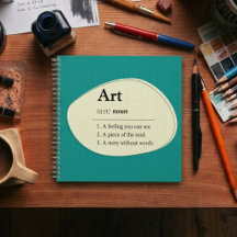 Carnet de style de dictionnaire d'art & Cahier de