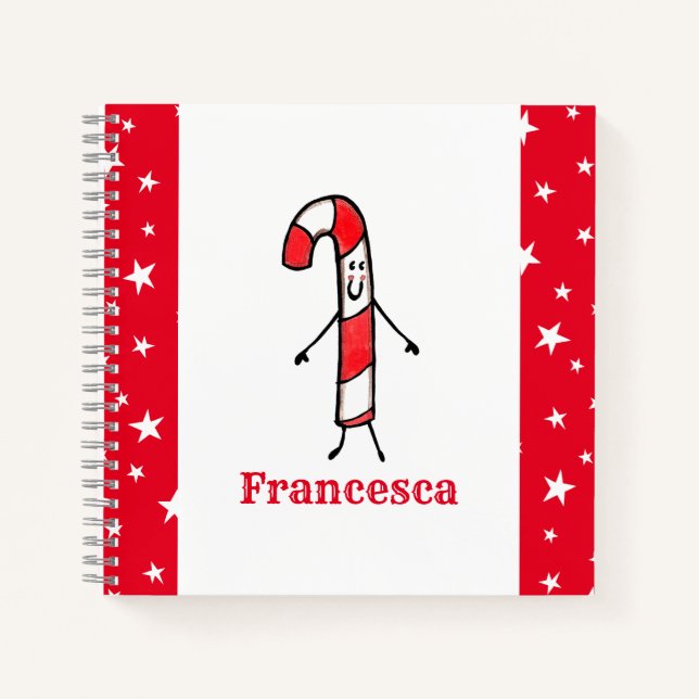 Carnet de Sucre de canne de Noël personnalisé (Devant)