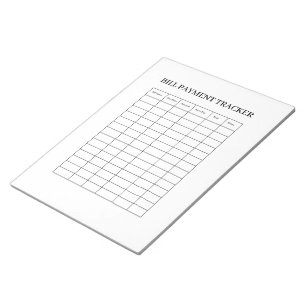 Carnet de suivi de paiement de facture simple