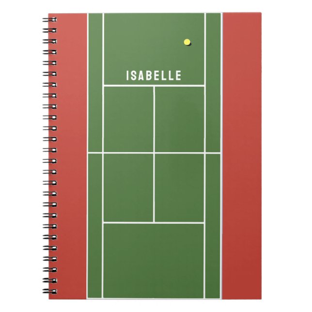 Carnet de tennis personnalisé (Devant)