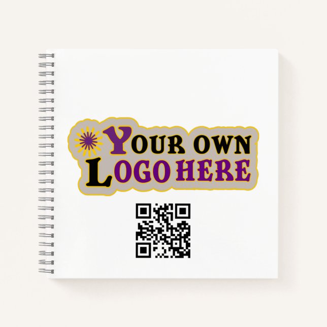 carnet de texte arrière du logo avant personnalisé (Devant)
