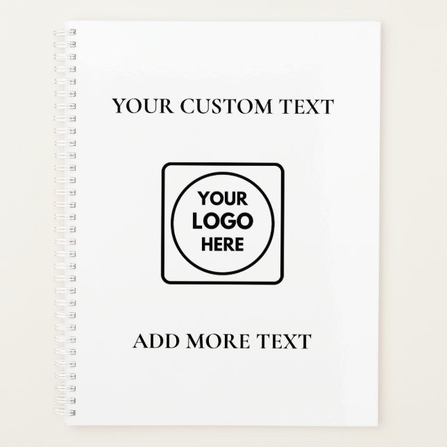 Carnet de texte de logo simple pour la marque comm (Devant)