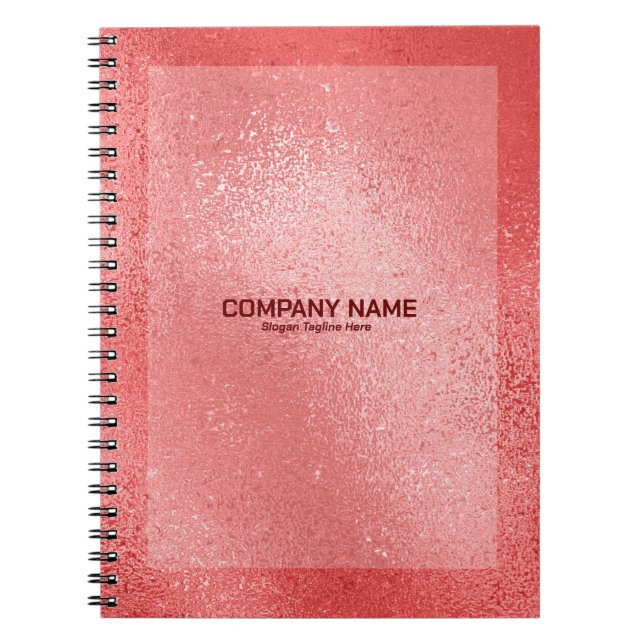 Carnet de texture en verre chatoyant rouge iridesc (Devant)