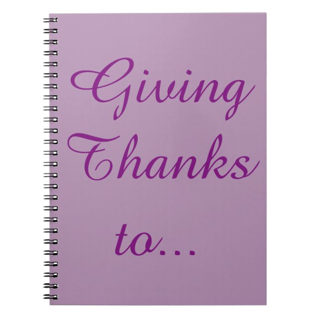 Carnet de Thanksgiving (Devant)