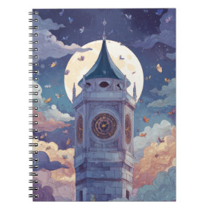 Carnet de tour à horloge à lumière lunaire