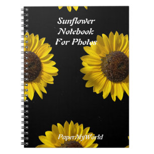 Carnet de tournesol pour photos