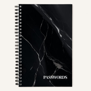 CARNET DE TRACKER MOTS DE PASSE NOIRS