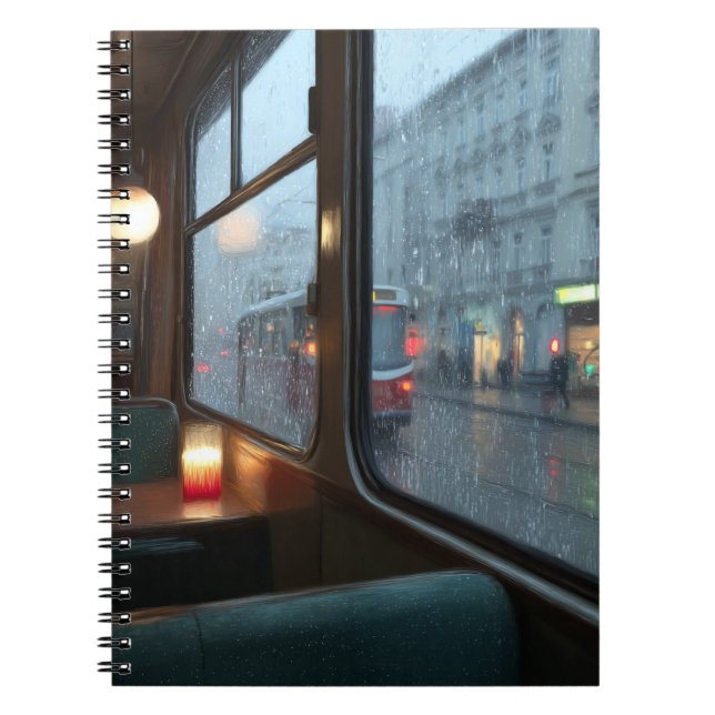 Carnet de tramway Rainy Café Window (Devant)