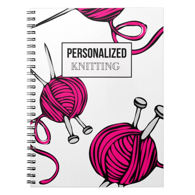 Carnet de Tricot personnalisé (Devant)