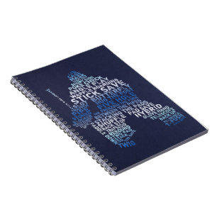 Carnet de typographie de gardien de hockey