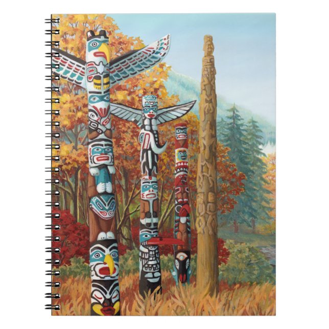 Carnet de Vancouver Totem Pole Art Journal & Livre (Devant)