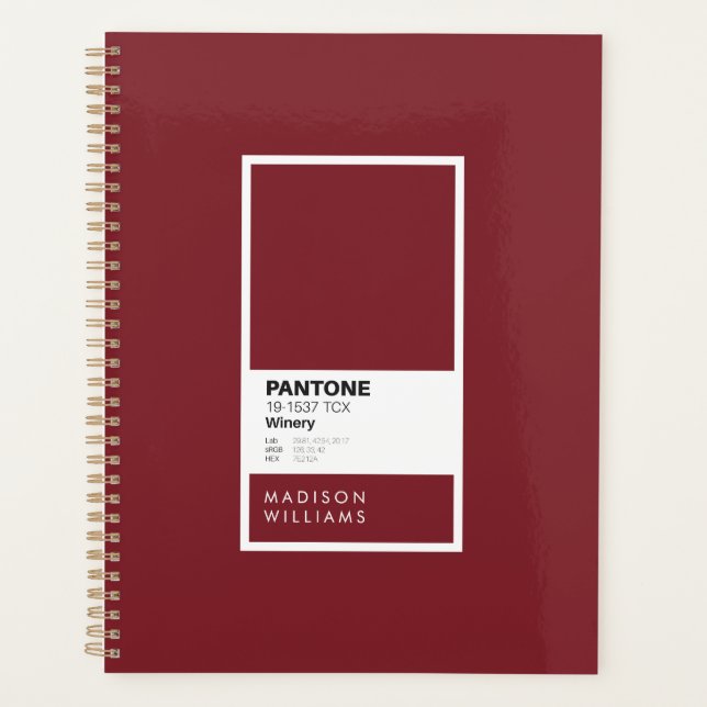 Carnet de vin Bourgogne personnalisé | Nom personn (Devant)