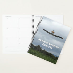 Carnet de vol de club de vol avec avion léger