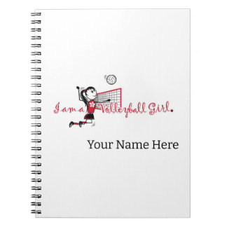 Carnet de volley-ball féminin mignon