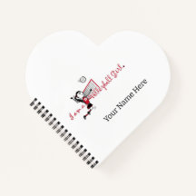 Carnet de volley-ball féminin mignon