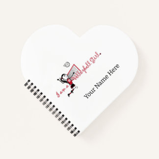 Carnet de volley-ball féminin mignon