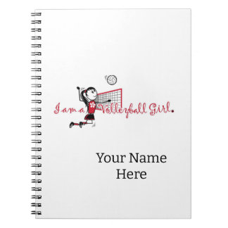 Carnet de volley-ball féminin mignon