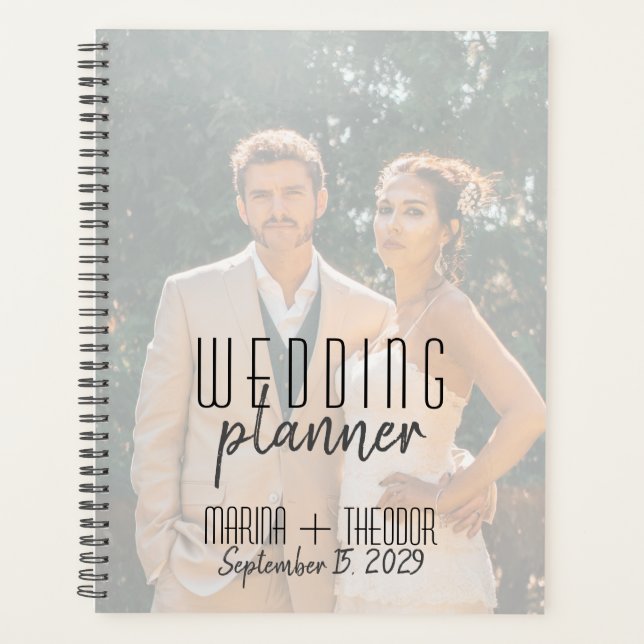 Carnet de Wedding planner photo personnalisé (Devant)
