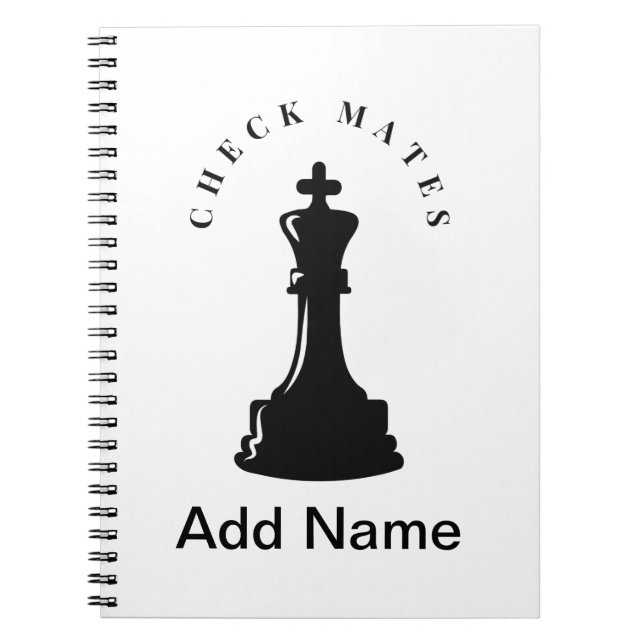 Carnet d'échecs personnalisable (Devant)