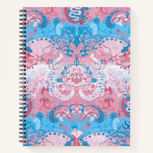 Carnet Déchets de dragon transgenre - Couleur du drapeau  (Devant)